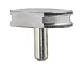 SEM pin stub Ø12.7 diameter top, with flat, standard pin, aluminium